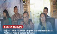 Bupati Taput Tekankan Disiplin ASN dan Optimalisasi Aset Saat Pimpin Senam Bersama