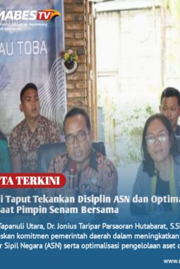 Bupati Taput Tekankan Disiplin ASN dan Optimalisasi Aset Saat Pimpin Senam Bersama