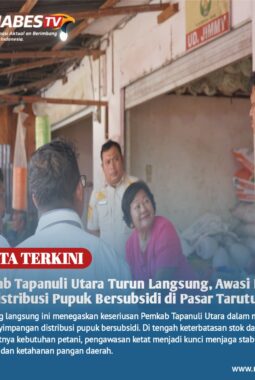 Pemkab Tapanuli Utara Turun Langsung, Awasi Harga dan Distribusi Pupuk Bersubsidi di Pasar Tarutung
