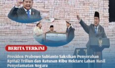 Presiden Prabowo Subianto Saksikan Penyerahan Rp11,42 Triliun dan Ratusan Ribu Hektare Lahan Hasil Penyelamatan Negara