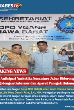 Gugus Antisipasi Narkotika Nusantara Jabar Didorong Perkuat Sinergi dengan Gubernur dan Aparat Penegak Hukum