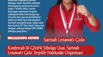 Konfercab III GMNI Sibolga Usai, Sarinah Lenawati Gulo Terpilih Nahkodai Organisasi
