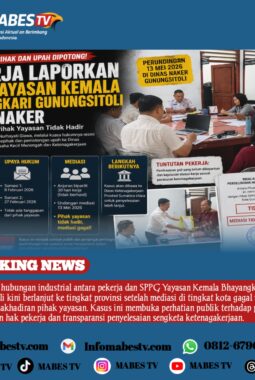 Diduga PHK Sepihak dan Upah Dipotong, SPPG Yayasan Kemala Bhayangkari Gunungsitoli Dilaporkan ke Disnaker