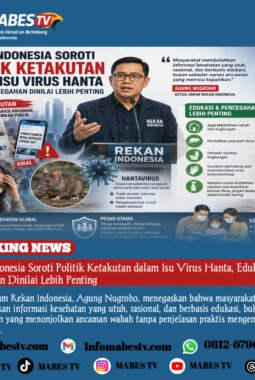 Rekan Indonesia Soroti Politik Ketakutan dalam Isu Virus Hanta, Edukasi Pencegahan Dinilai Lebih Penting