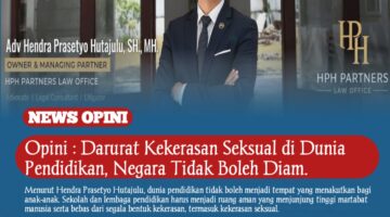 Opini : Darurat Kekerasan Seksual di Dunia Pendidikan, Negara Tidak Boleh Diam