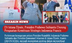 Di Istana Élysée, Presiden Prabowo Subianto Dorong Penguatan Kemitraan Strategis Indonesia–Prancis