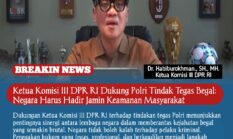 Ketua Komisi III DPR RI Dukung Polri Tindak Tegas Begal: Negara Harus Hadir Jamin Keamanan Masyarakat