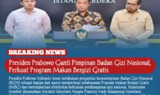 Presiden Prabowo Ganti Pimpinan Badan Gizi Nasional, Perkuat Program Makan Bergizi Gratis