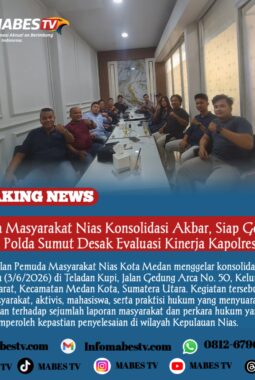 Pemuda Masyarakat Nias Konsolidasi Akbar, Siap Gelar Aksi di Polda Sumut Desak Evaluasi Kinerja Kapolres Nias