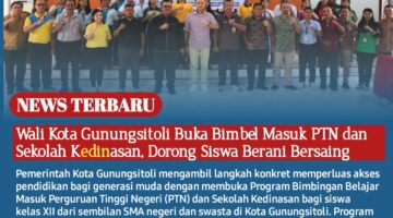 Wali Kota Gunungsitoli Buka Bimbel Masuk PTN dan Sekolah Kedinasan, Dorong Siswa Berani Bersaing