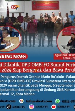 Resmi Dilantik, DPD OMB-FO Sumut Periode 2026–2029 Siap Bergerak dan Bawa Perubahan