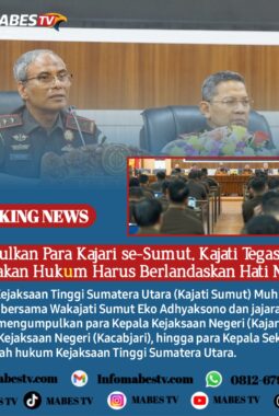 Kumpulkan Para Kajari se-Sumut, Kajati Tegaskan Penegakan Hukum Harus Berlandaskan Hati Nurani