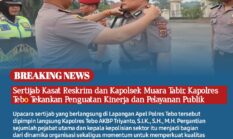 Sertijab Kasat Reskrim dan Kapolsek Muara Tabir, Kapolres Tebo Tekankan Penguatan Kinerja dan Pelayanan Publik