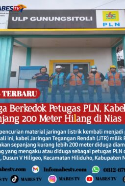 Diduga Berkedok Petugas PLN, Kabel JTR Sepanjang 200 Meter Hilang di Nias
