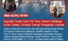 Kapolda Sumut Irjen Pol Sony Irawan Sambangi Kejati Sumut, Perkuat Sinergi Penegakan Hukum