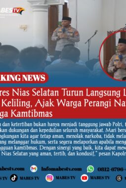 Kapolres Nias Selatan Turun Langsung Lewat Jumat Keliling, Ajak Warga Perangi Narkoba dan Jaga Kamtibmas